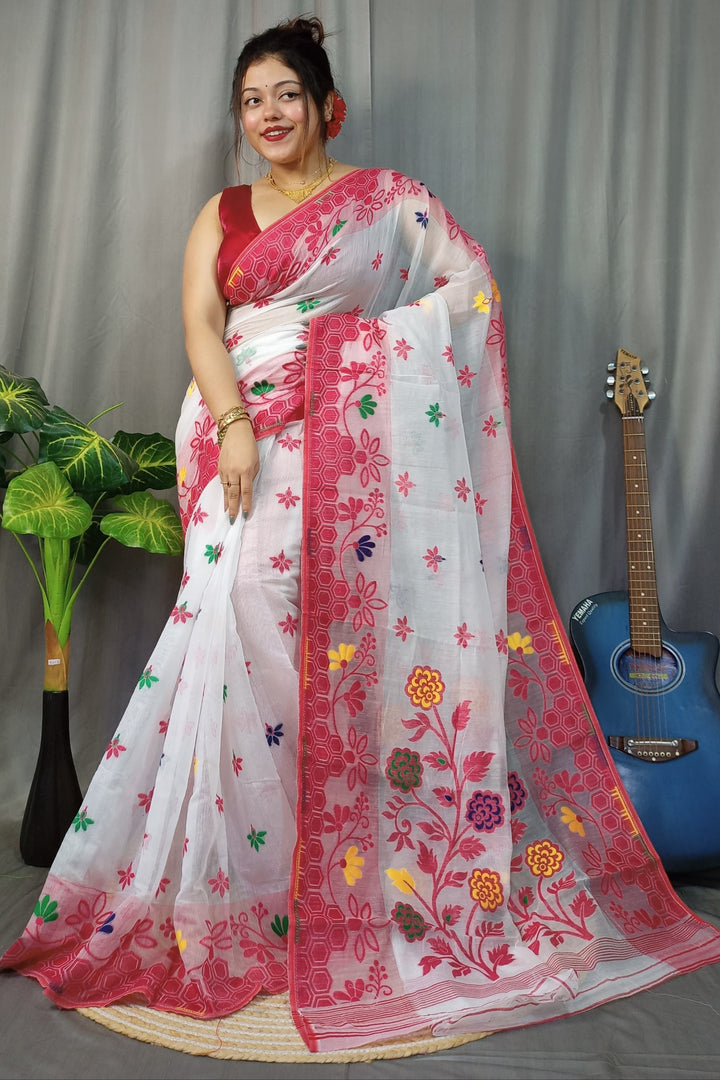 Legacy Of Artisans Dhakai Jamdani Saree