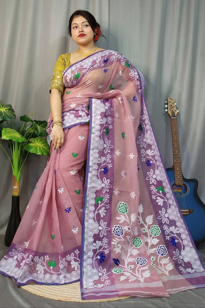 Legacy Of Artisans Dhakai Jamdani Saree