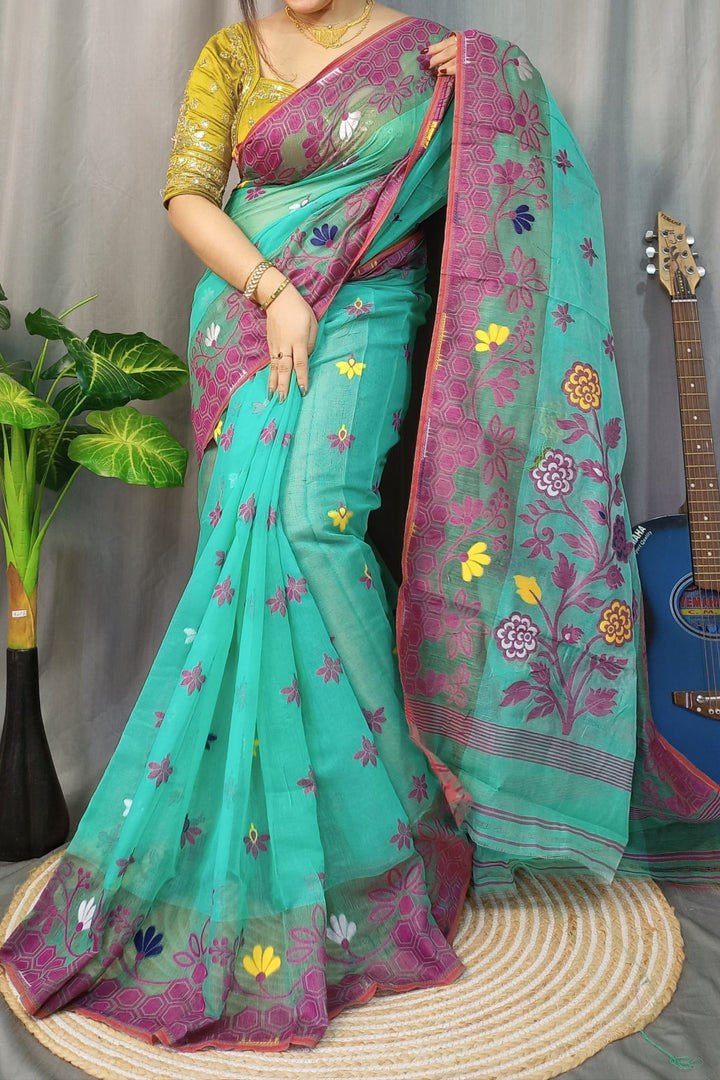 Legacy Of Artisans Dhakai Jamdani Saree