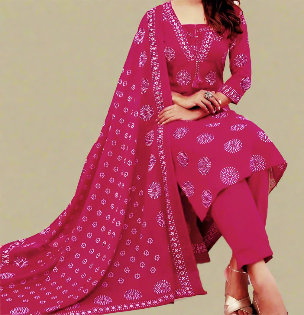 Sweaty Selfies Cotton Kurti Set
