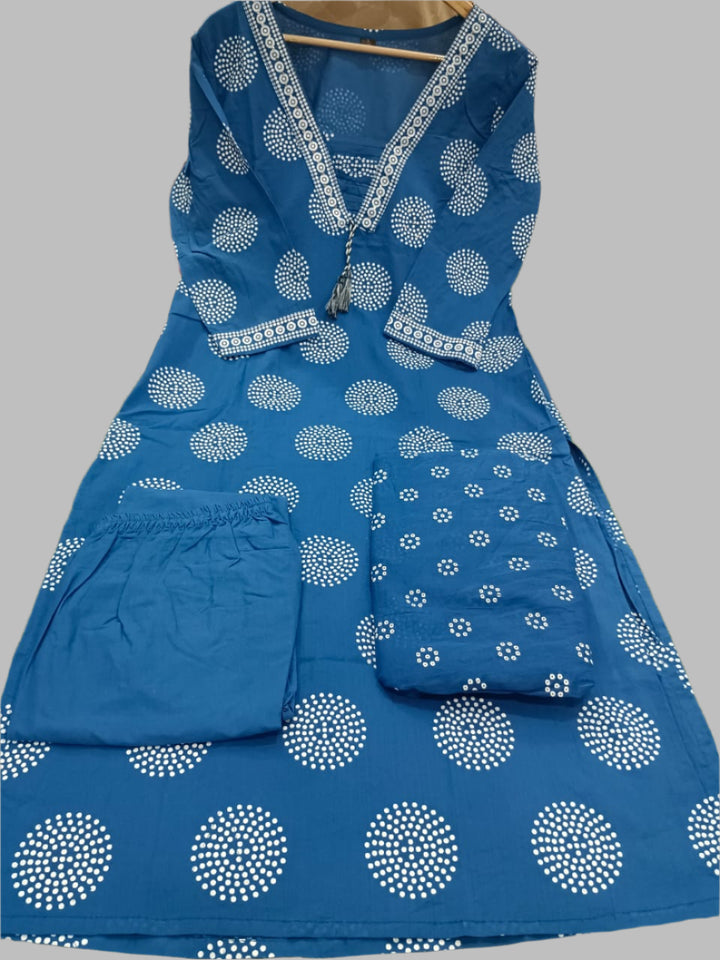 Sweaty Selfies Cotton Kurti Set