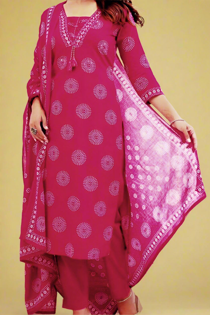 Sweaty Selfies Cotton Kurti Set