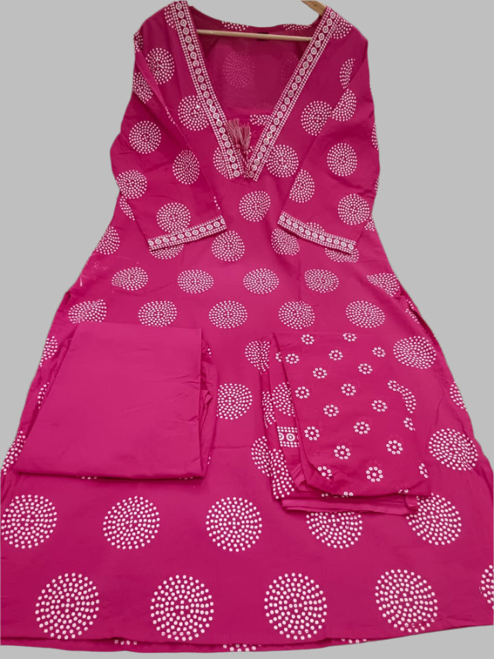 Sweaty Selfies Cotton Kurti Set