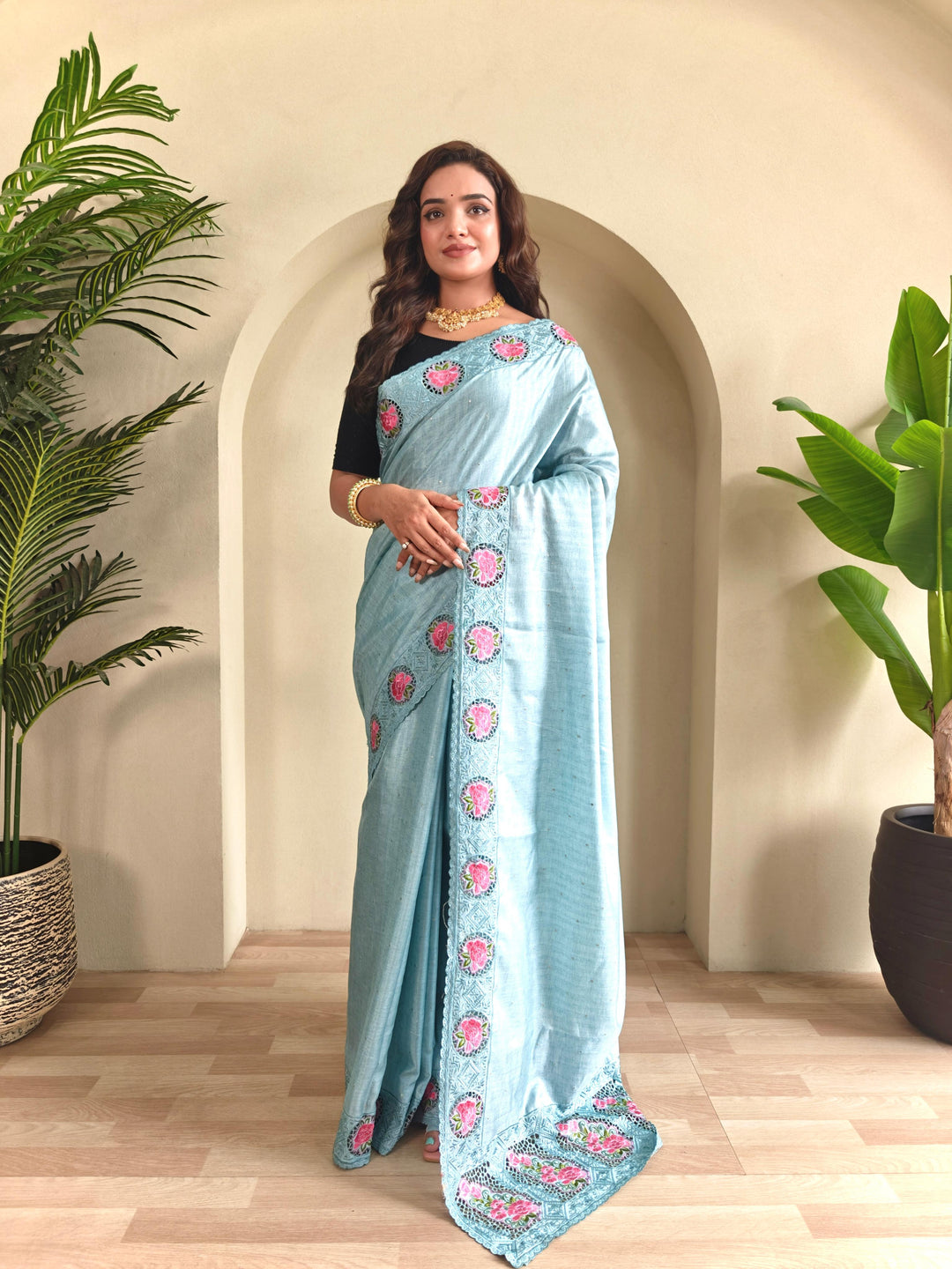 Ancestral Elegance Tussar Silk Saree