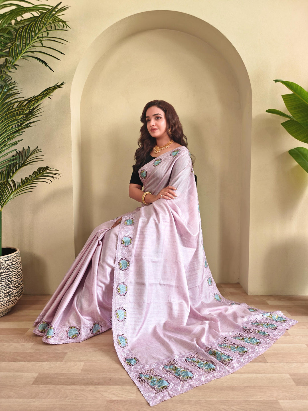 Ancestral Elegance Tussar Silk Saree
