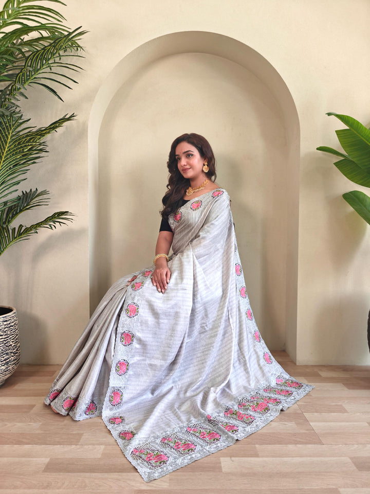 Ancestral Elegance Tussar Silk Saree