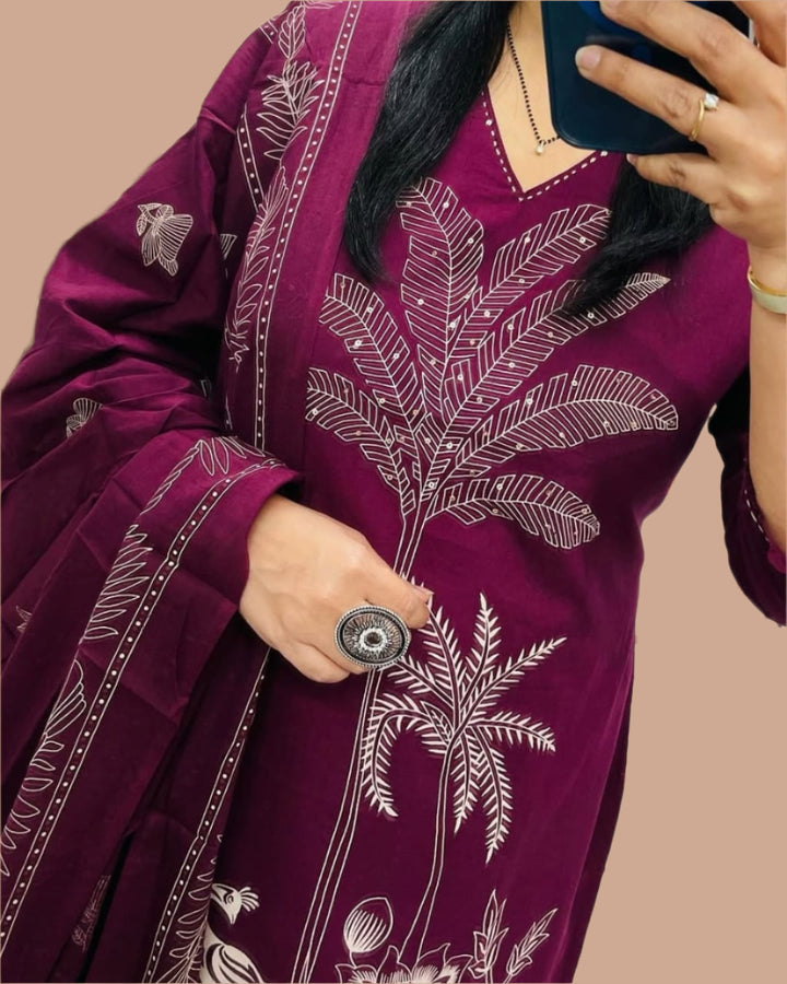 A Story Cotton Kurti Set
