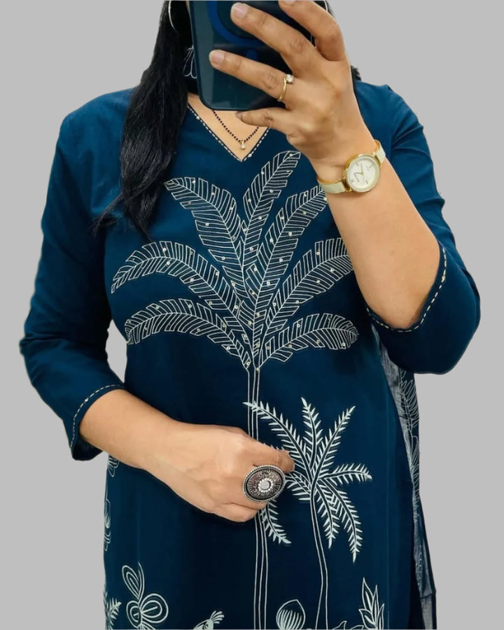 A Story Cotton Kurti Set