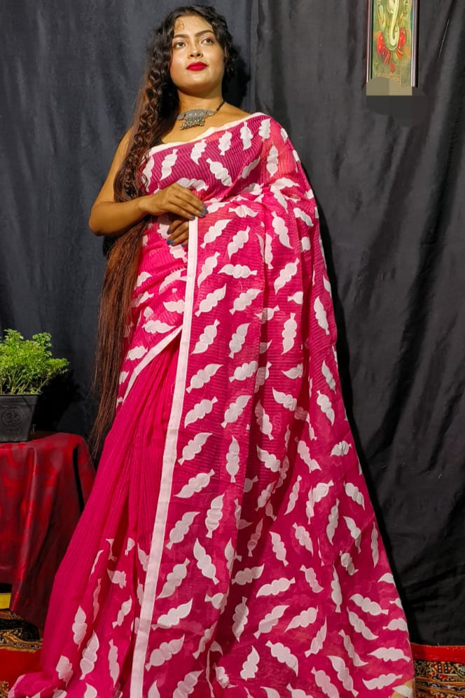 Saakithya Cotton Silk Applique Saree