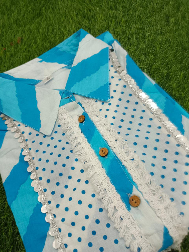 Leheriya Special Cotton Kurti Set