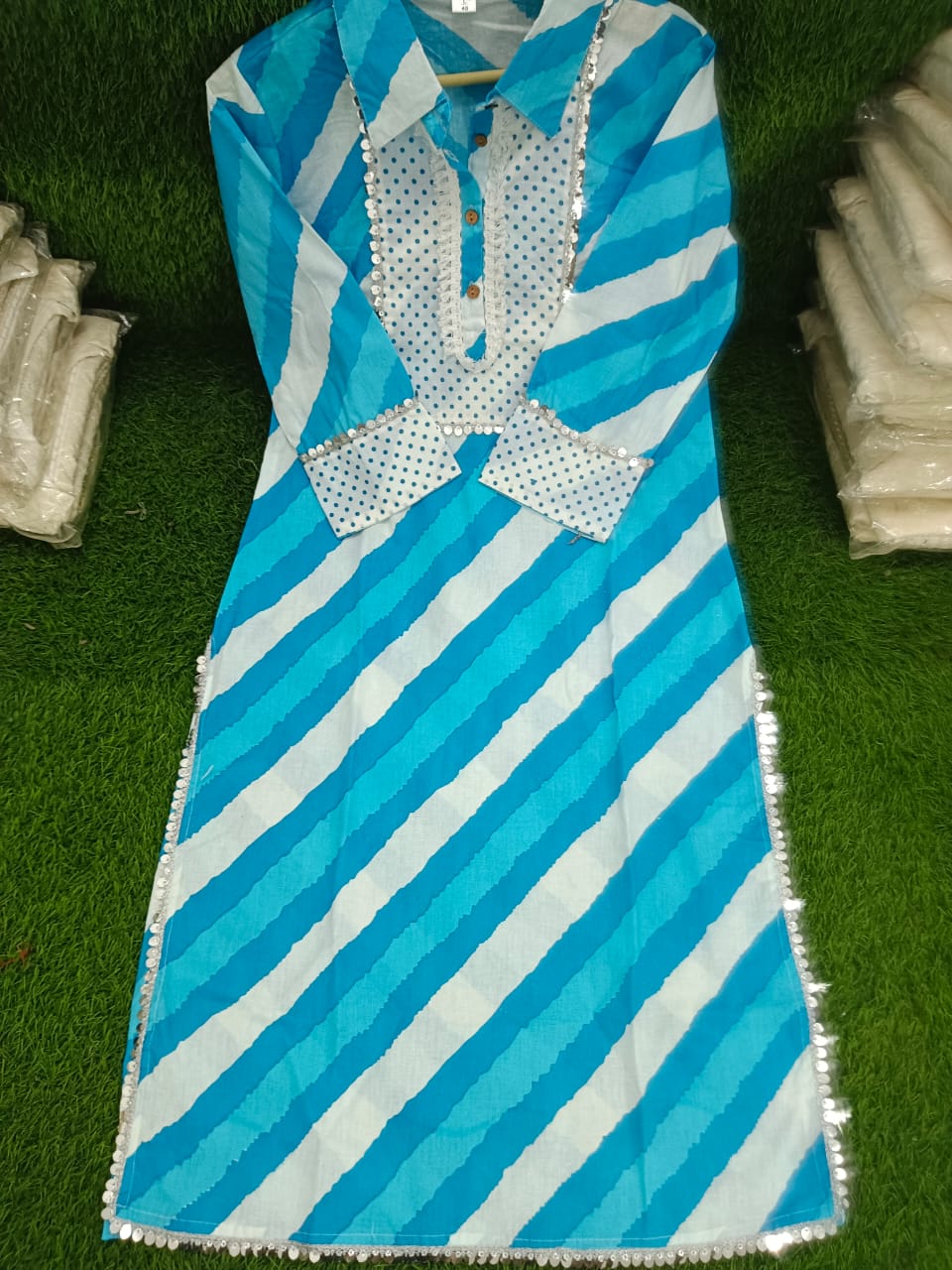 Leheriya Special Cotton Kurti Set