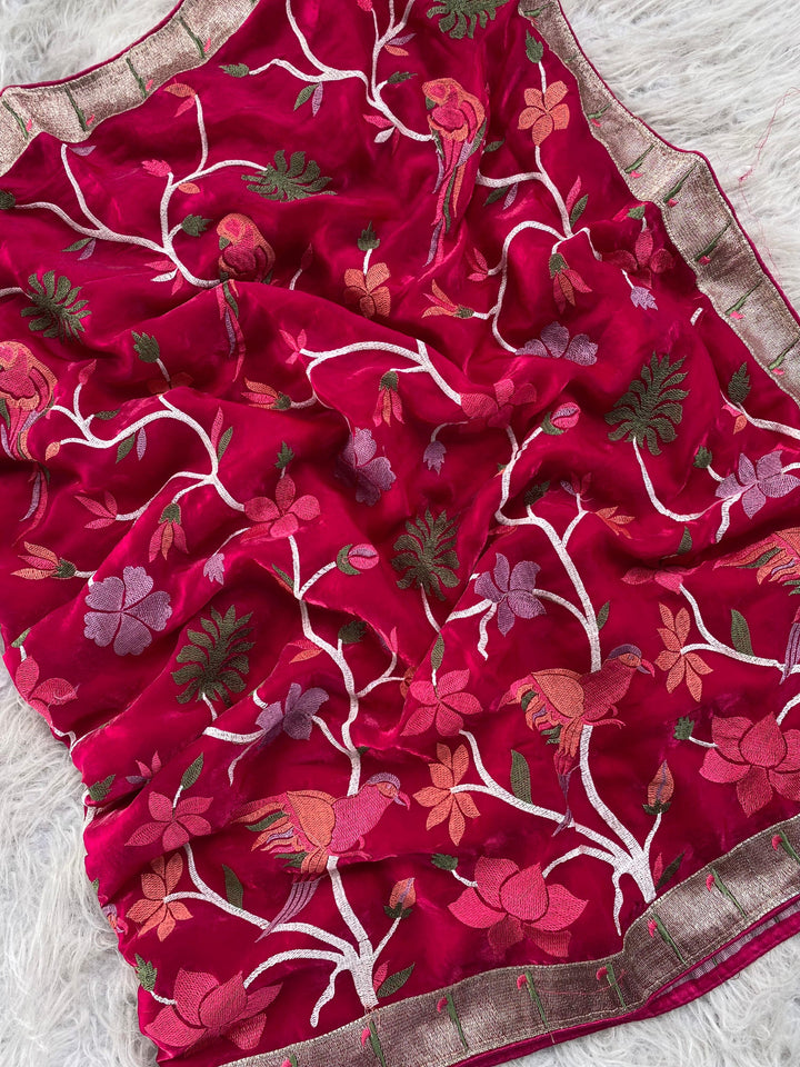 My Red Carpet Fancy Silk Saree