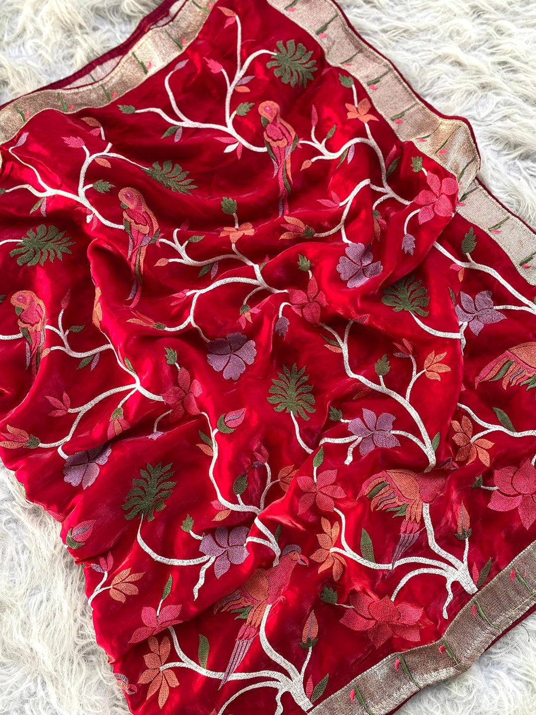 My Red Carpet Fancy Silk Saree