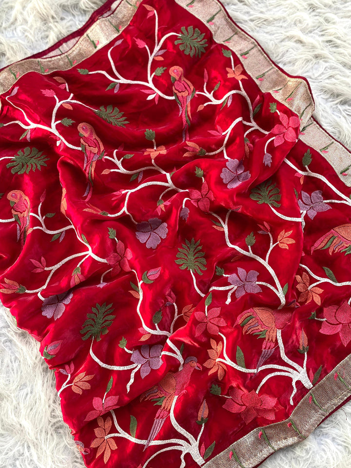 My Red Carpet Fancy Silk Saree