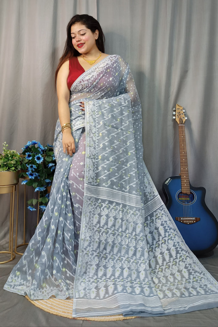 Rangmahal Dhakai Jamdani Saree