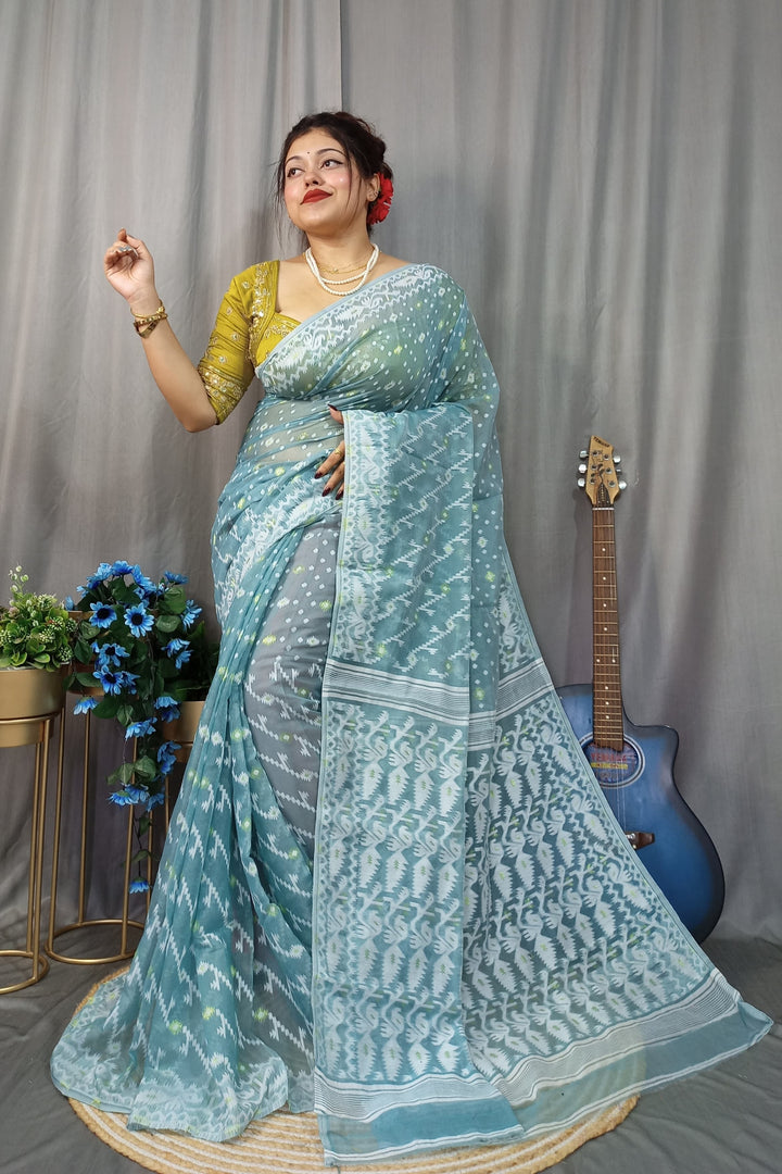 Rangmahal Dhakai Jamdani Saree