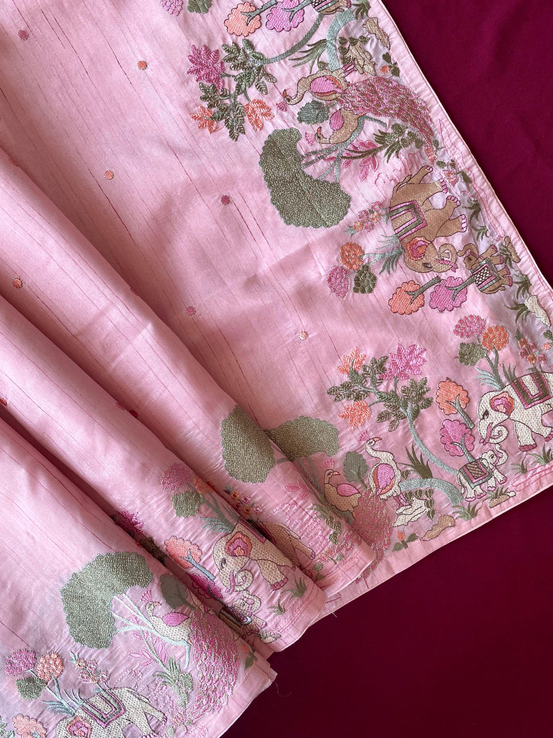 Spring Valley Tussar Silk Saree
