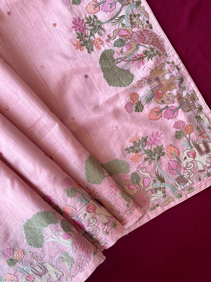 Spring Valley Tussar Silk Saree