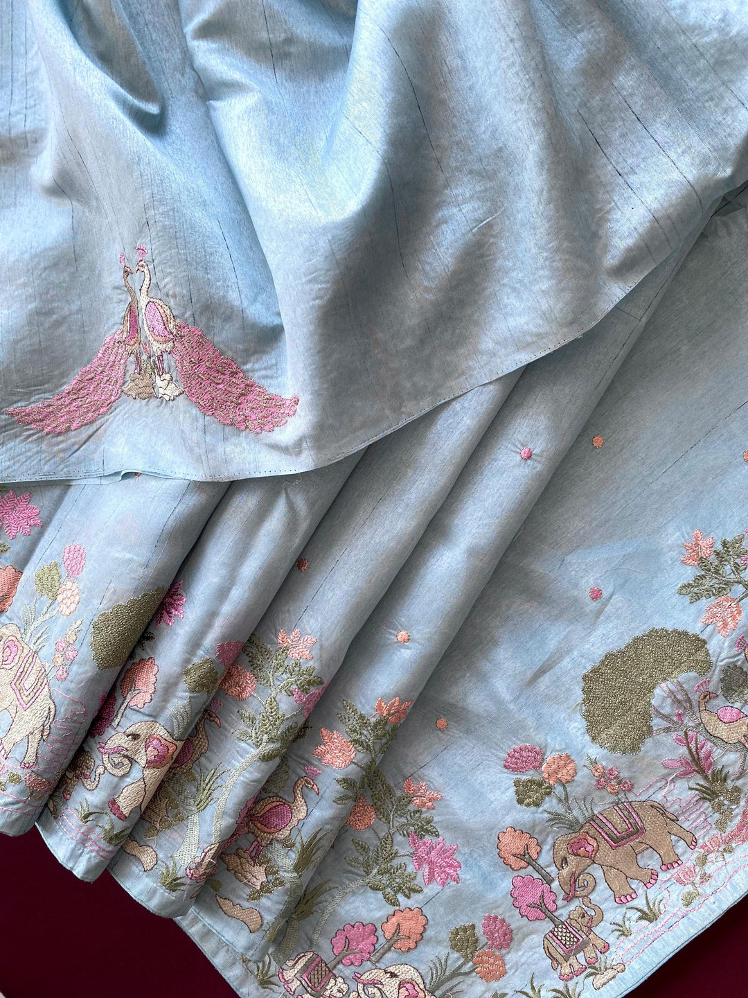 Spring Valley Tussar Silk Saree