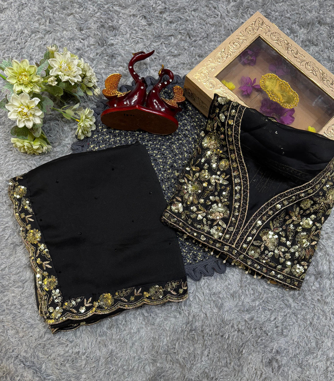 Fire Of The Sun Rangoli Silk Saree