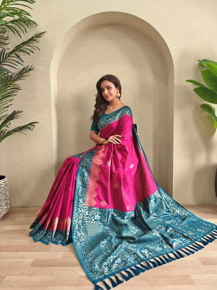 Monsoon Escape Fancy Silk Saree