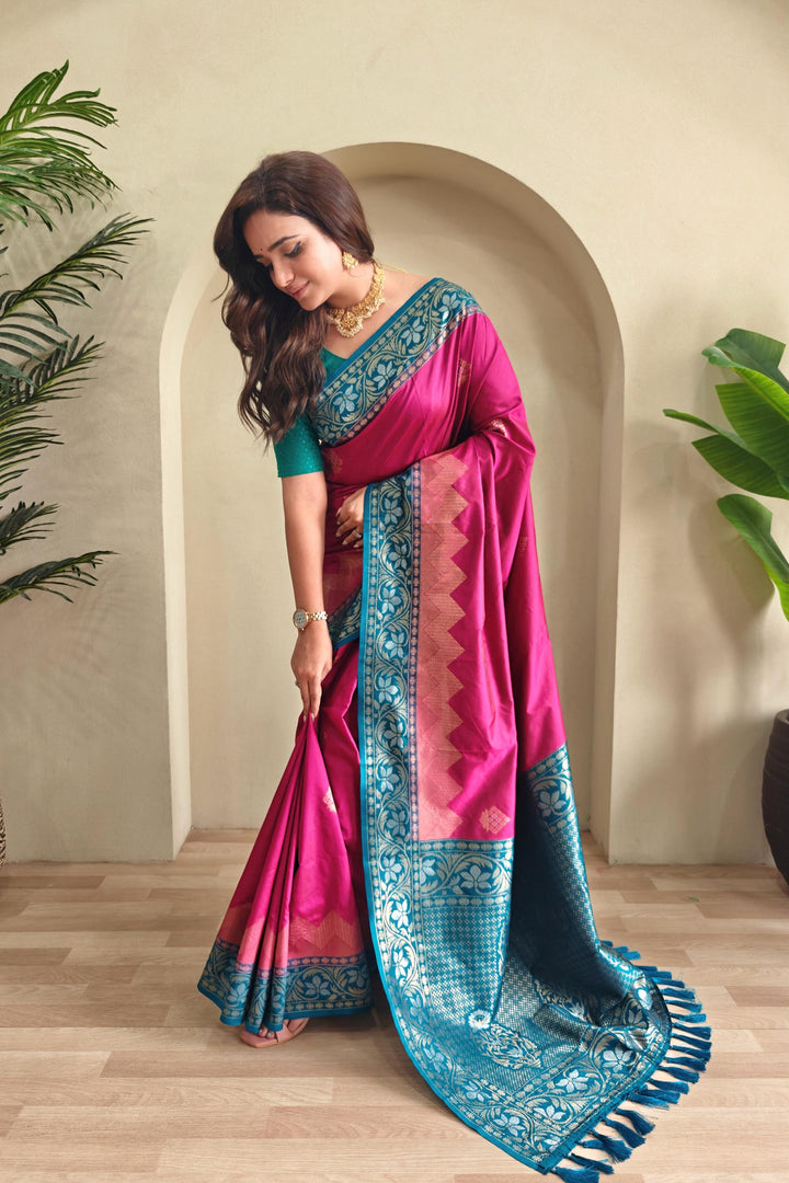Monsoon Escape Fancy Silk Saree