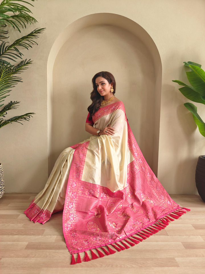 Monsoon Escape Fancy Silk Saree
