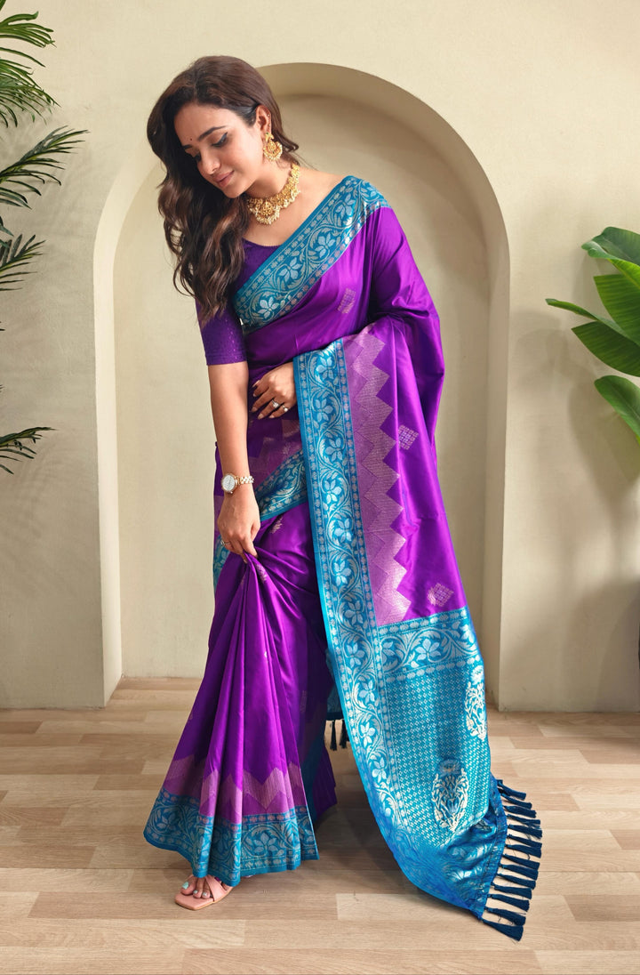 Monsoon Escape Fancy Silk Saree