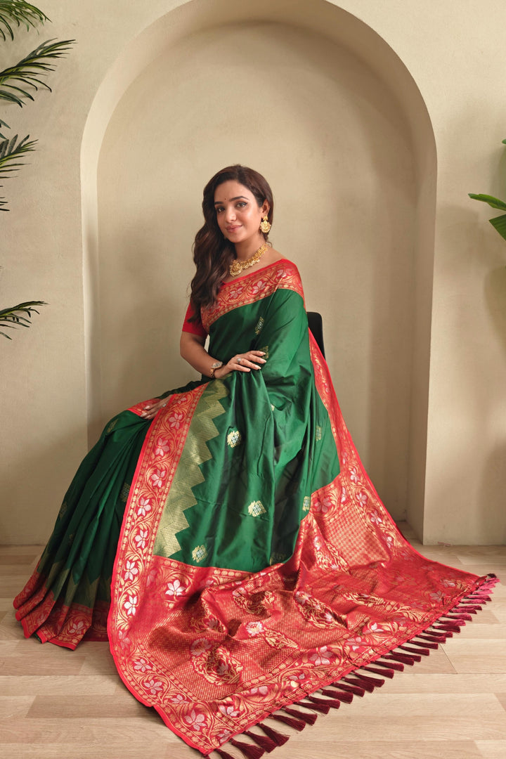 Monsoon Escape Fancy Silk Saree