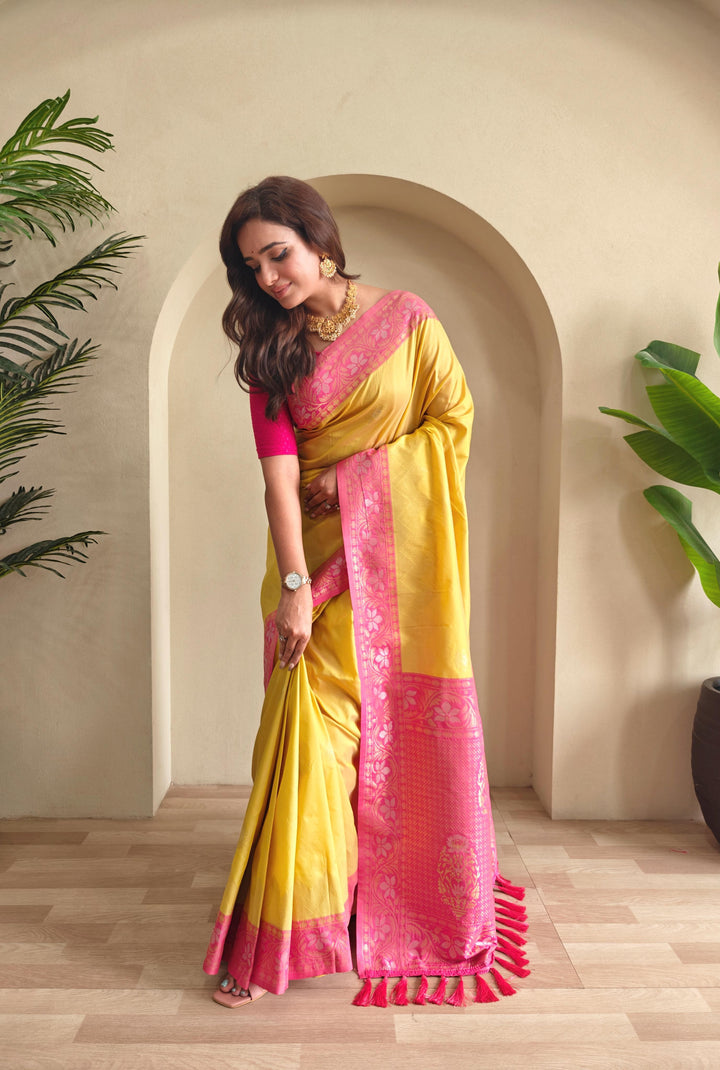 Monsoon Escape Fancy Silk Saree