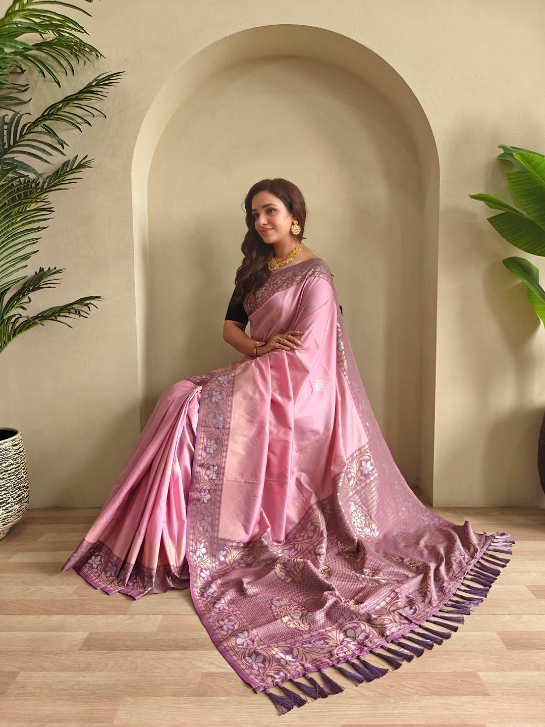 Monsoon Escape Fancy Silk Saree