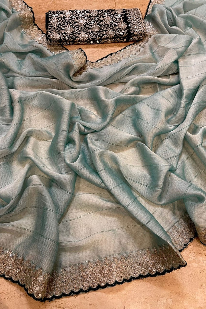 Nature Symphony Chiffon Saree