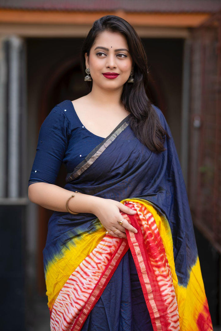 The Painted Drape Chanderi Cotton Saree