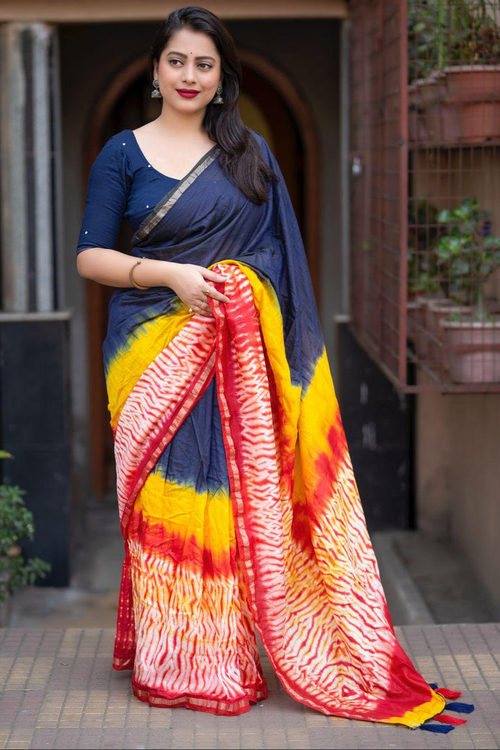 The Painted Drape Chanderi Cotton Saree