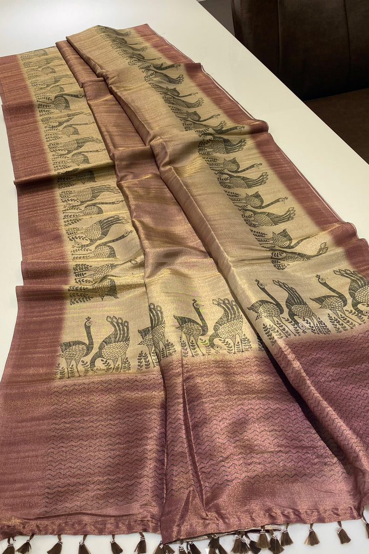 Jungle Jewel Fancy Silk Saree