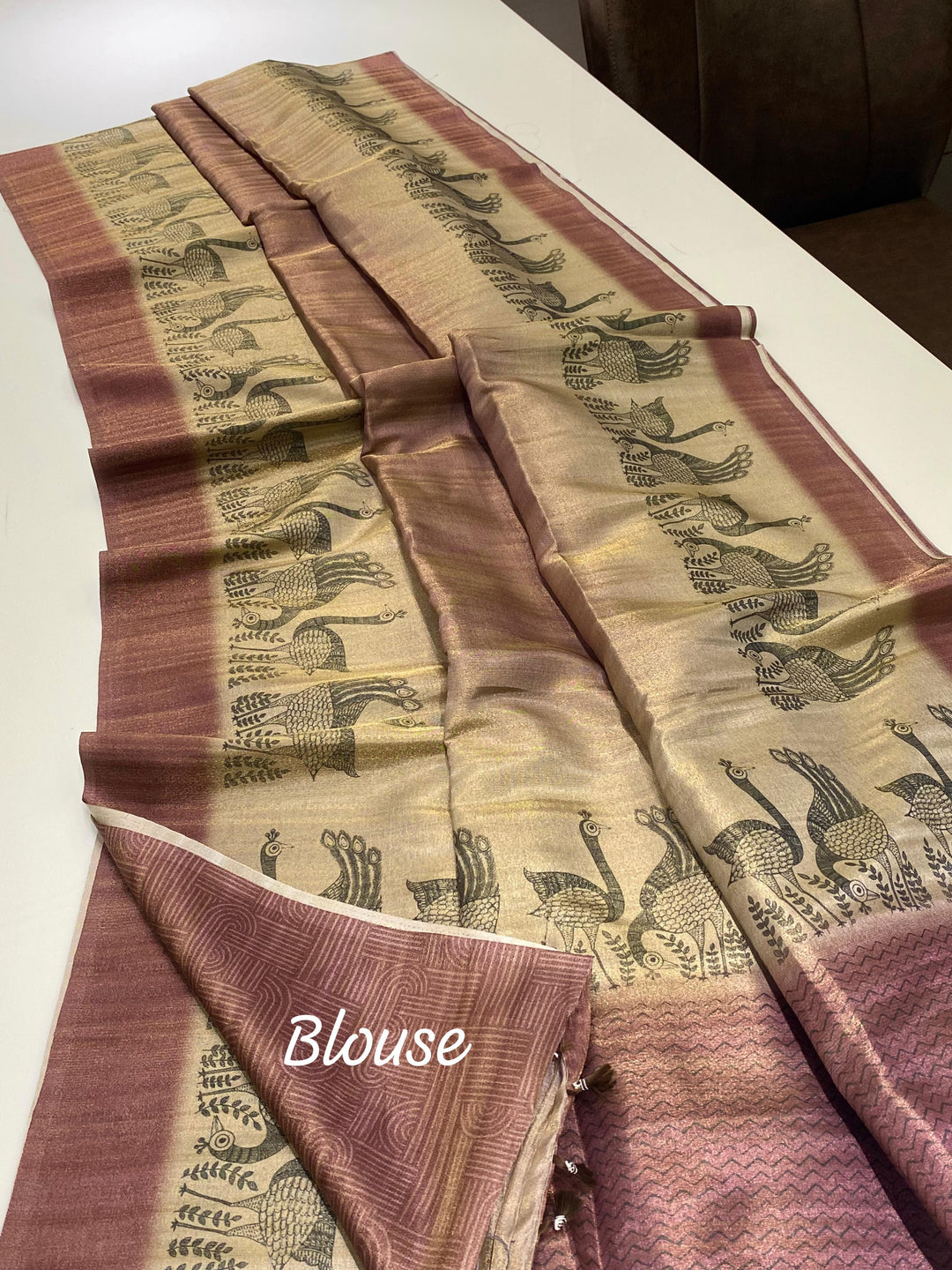 Jungle Jewel Fancy Silk Saree