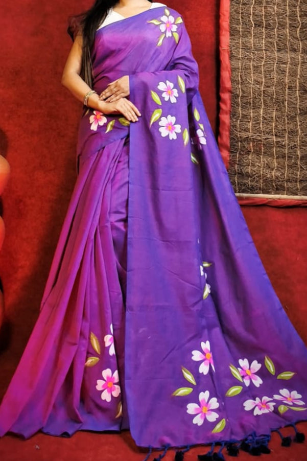 Neer Nouka Khadi Cotton Saree