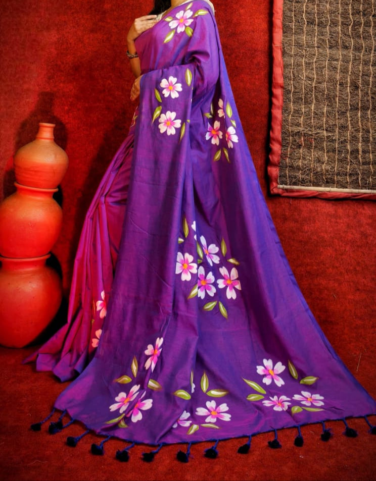 Neer Nouka Khadi Cotton Saree