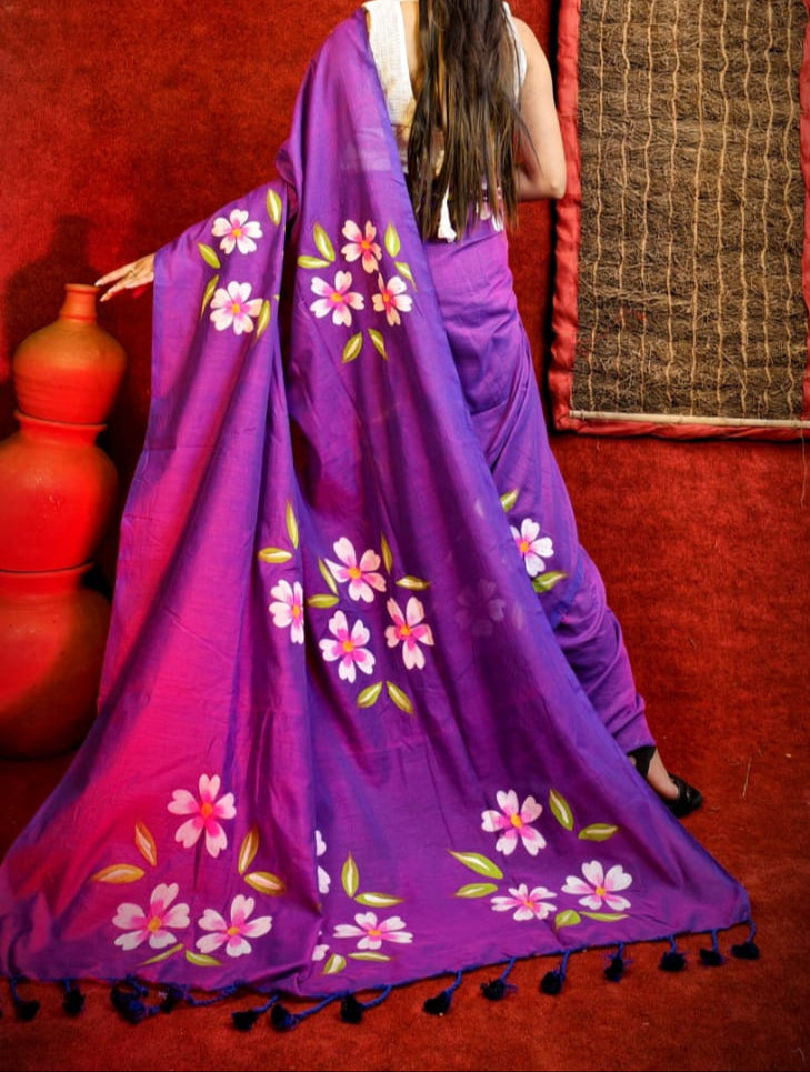 Neer Nouka Khadi Cotton Saree