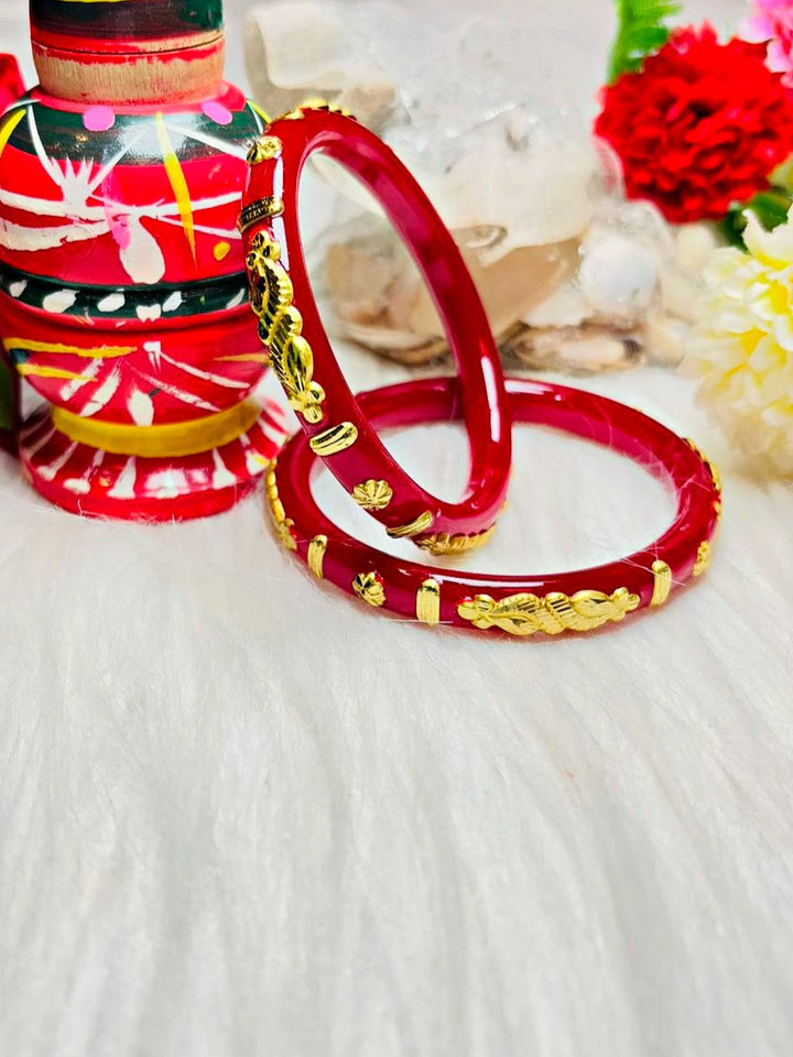 Aabha -Gold Plated Pola Bandhano Pair