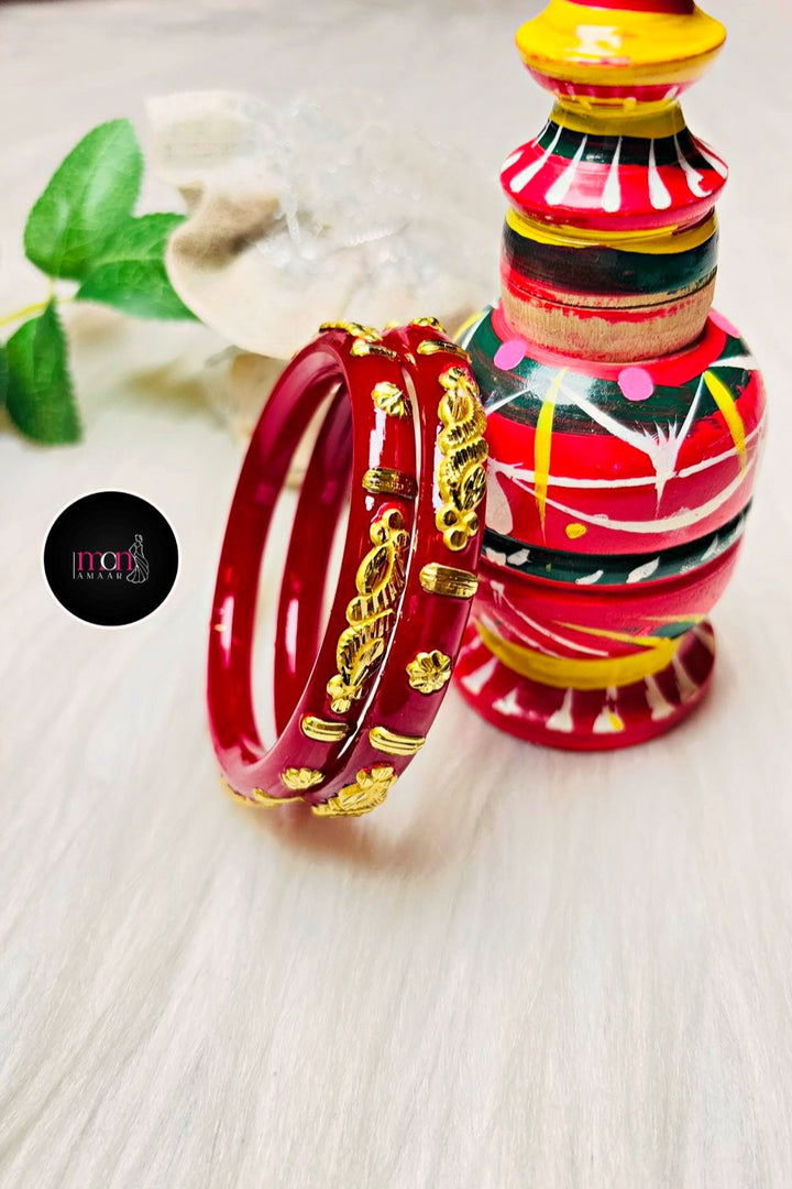 Aabha -Gold Plated Pola Bandhano Pair