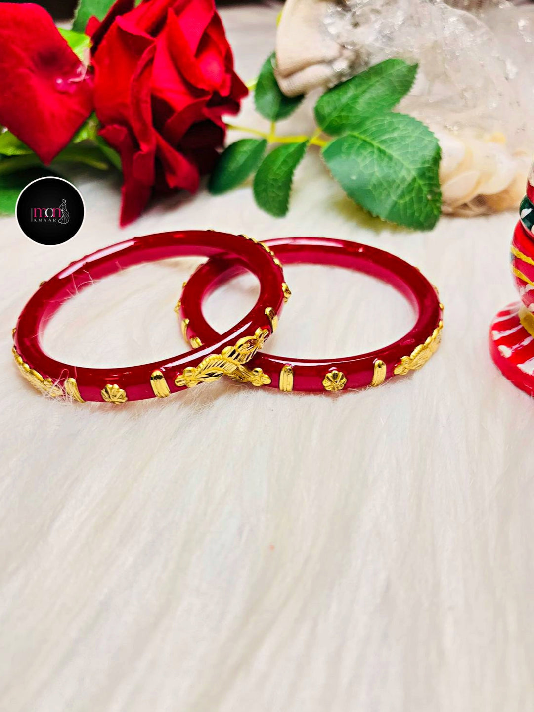 Aabha -Gold Plated Pola Bandhano Pair