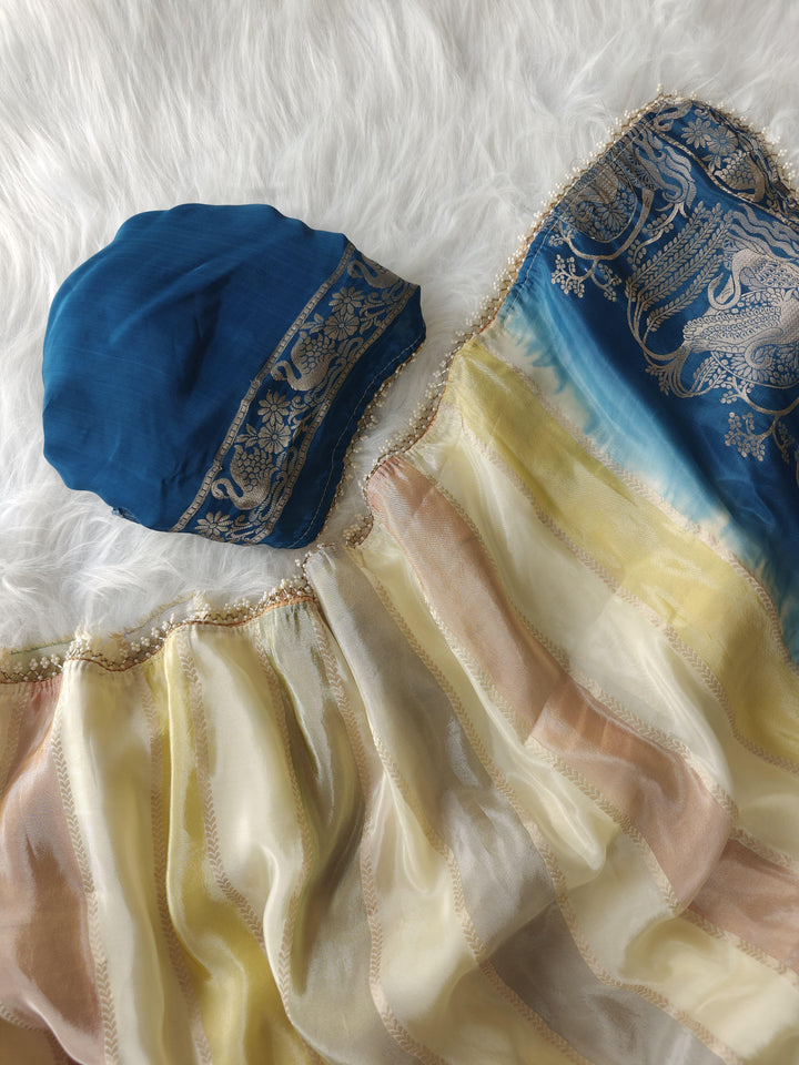 Queen’s Drape Tissue Organza Saree