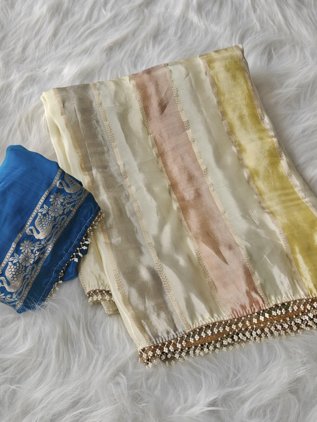 Queen’s Drape Tissue Organza Saree