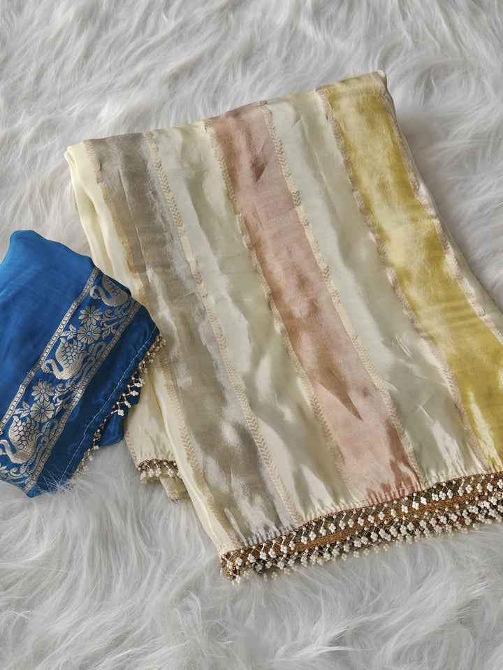 Queen’s Drape Tissue Organza Saree