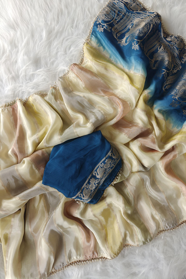 Queen’s Drape Tissue Organza Saree