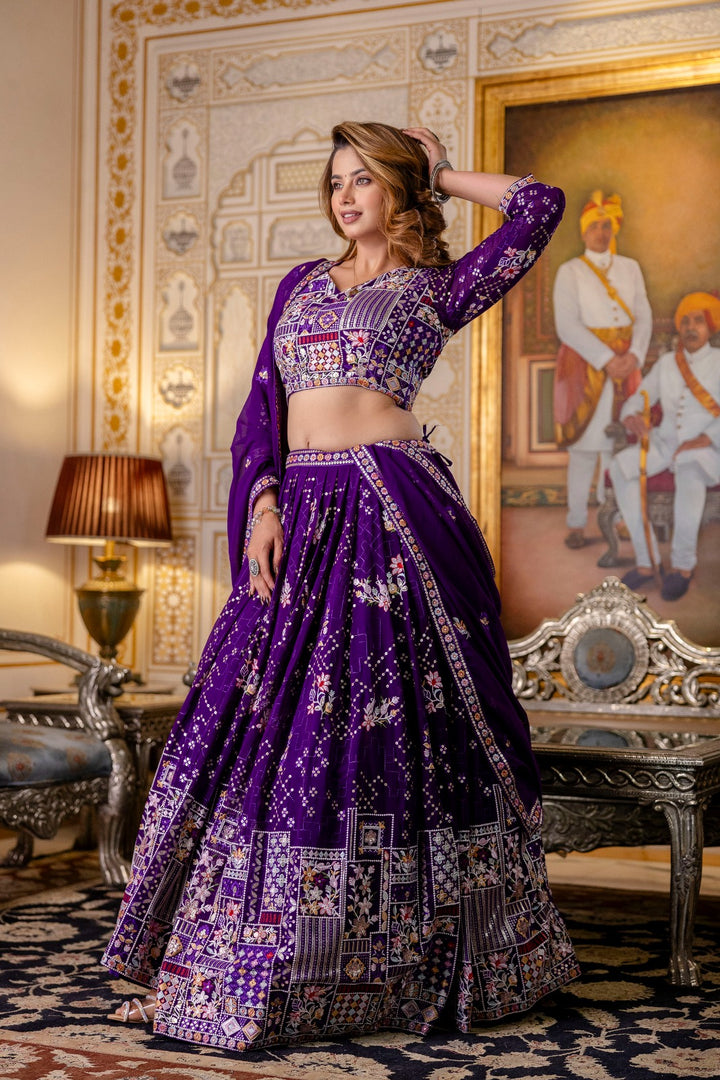 Pastel Parade Georgette Lehenga