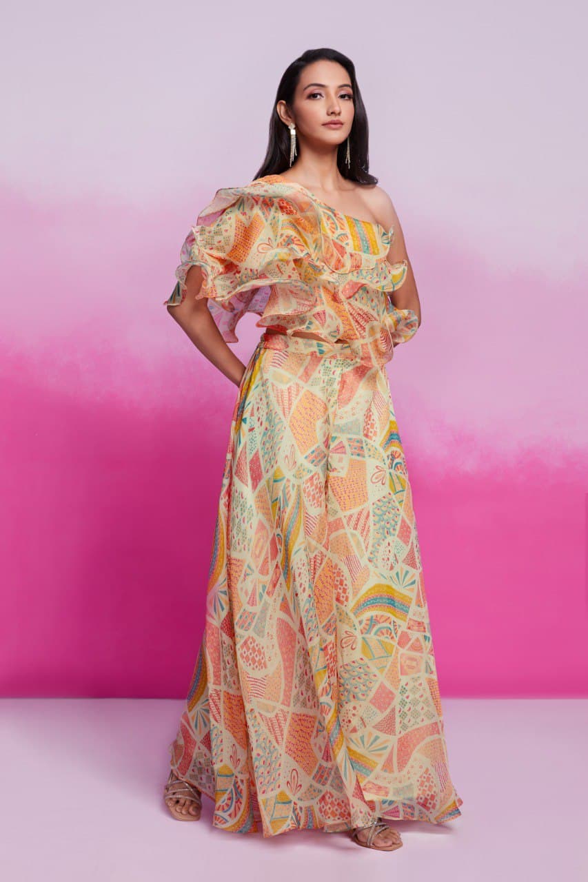 Roohani Raag Designer Organza Dress