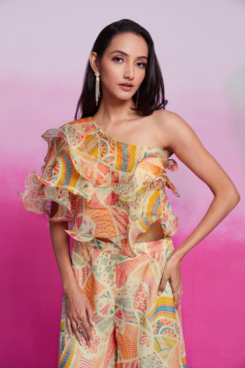 Roohani Raag Designer Organza Dress