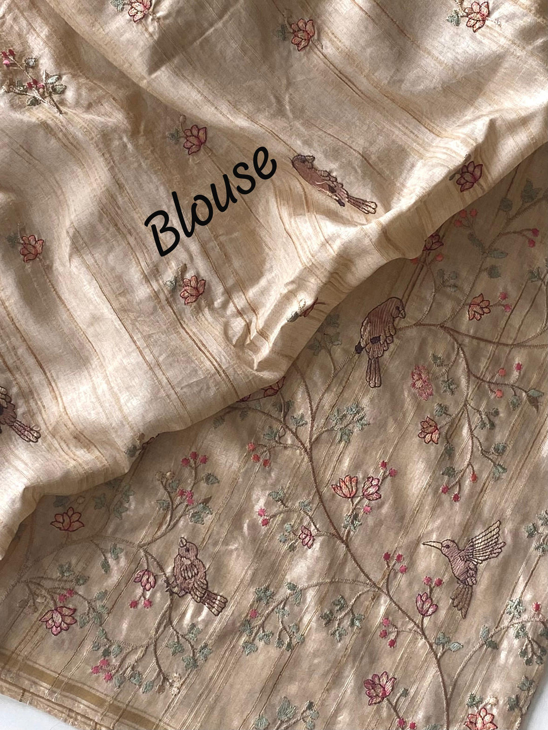 TantuTales Tussar Silk Saree